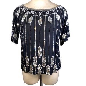 Vintage Women’s Hand Beaded Top